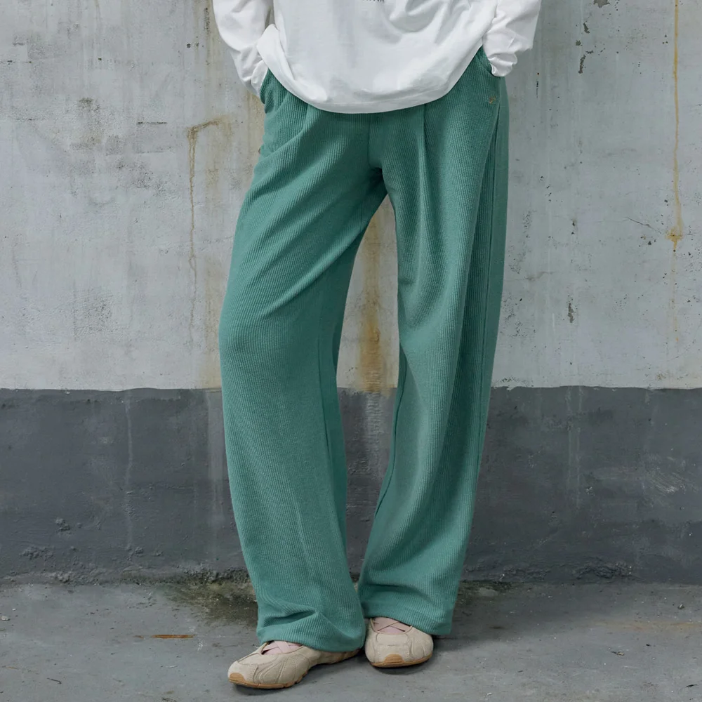 P3334 反向 紋理 褲子_Green