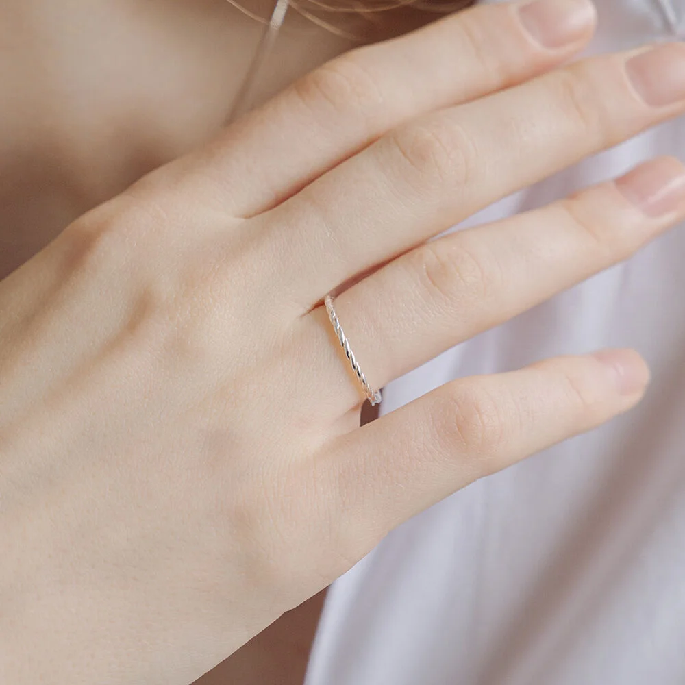HTY053 Twist open ring