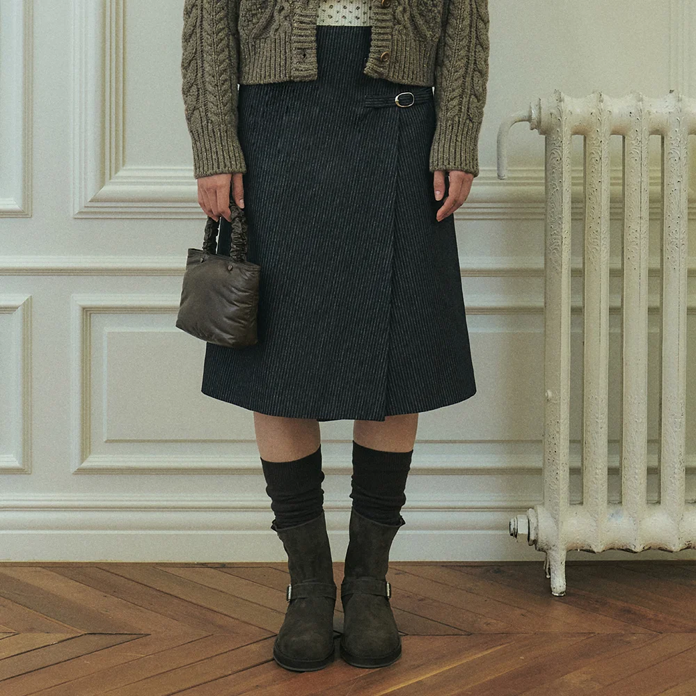 VERON SKIRT (CHARCOAL)