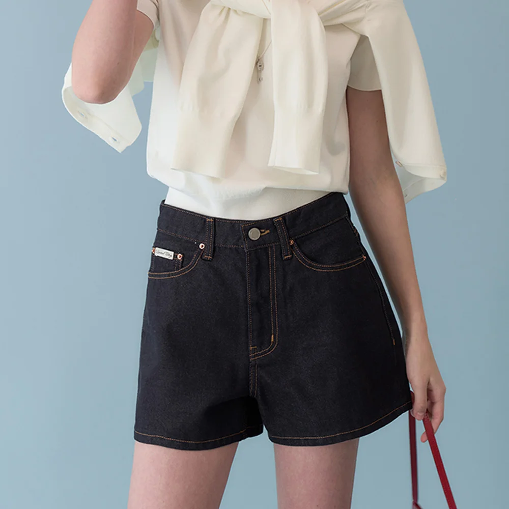 Sui Denim Shorts (Indigo Blue)