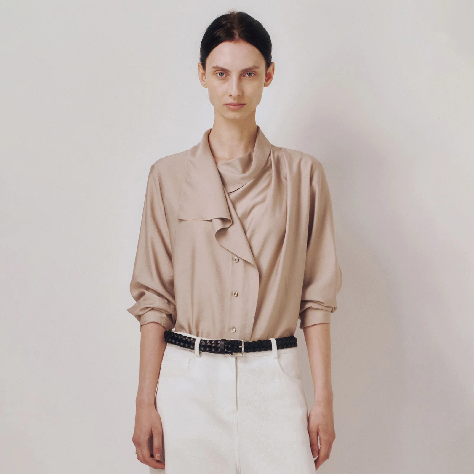 Draped Casa Top Taupe