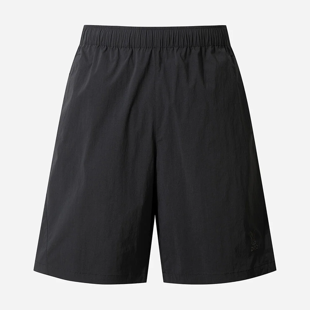自然 鬆緊帶 舒適 基本款 短褲(BLACK)