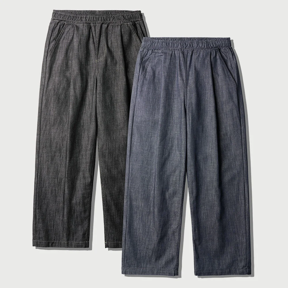 世界 夏季 Non-fade 鬆緊帶 牛仔褲 KJLP2631