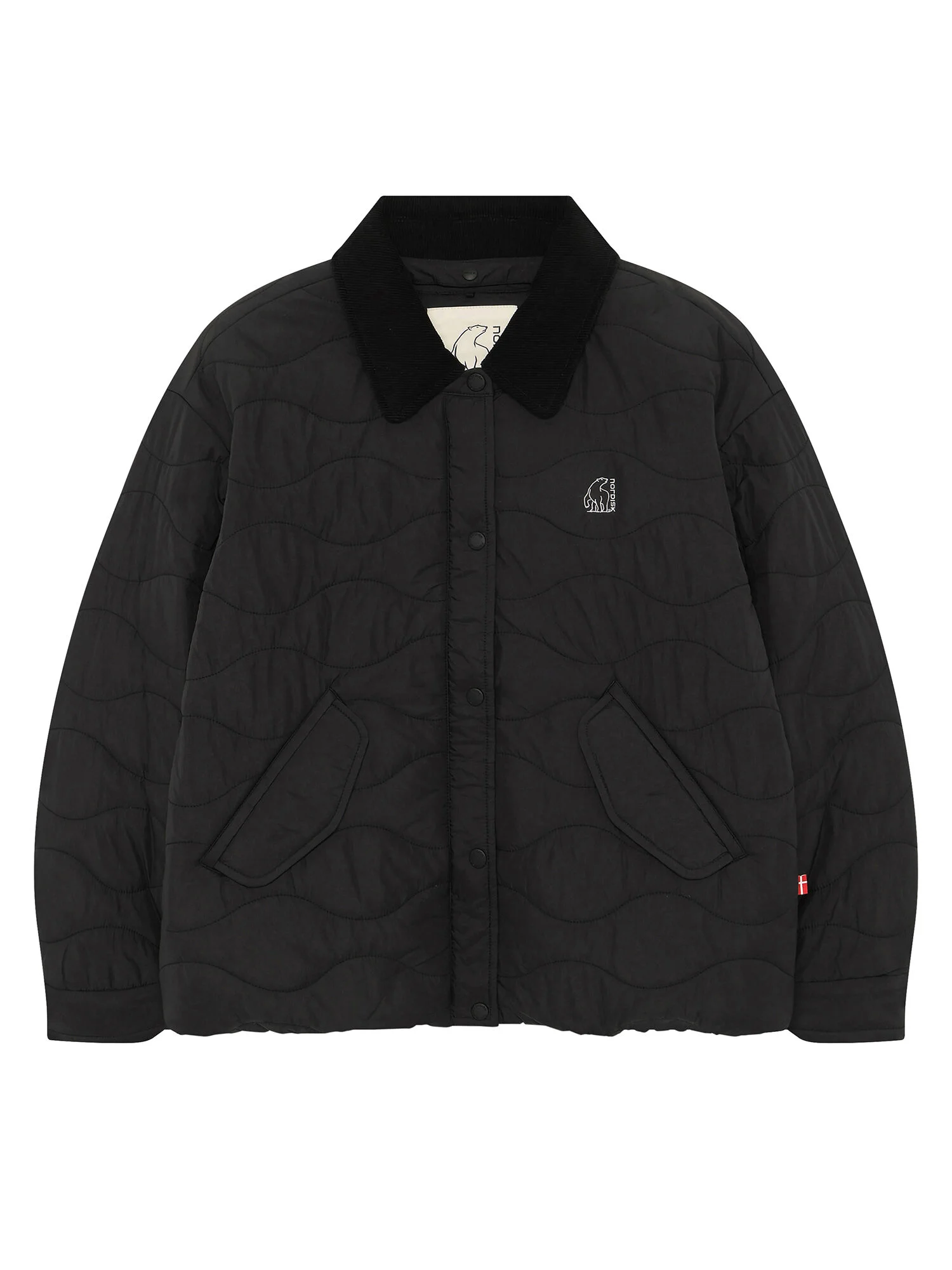 Trinity 絎縫 外套 SHORT (3WAY) - W_Black