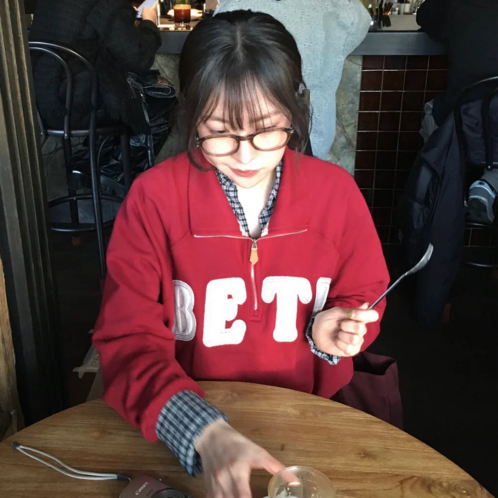 BETR half zip-up MTM _Burgundy