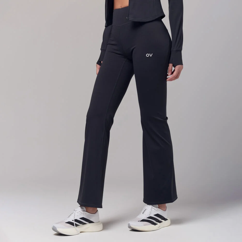 (W)Technol-OV COMFY FLEX FLARE LEGGINGS (CHARCOAL)