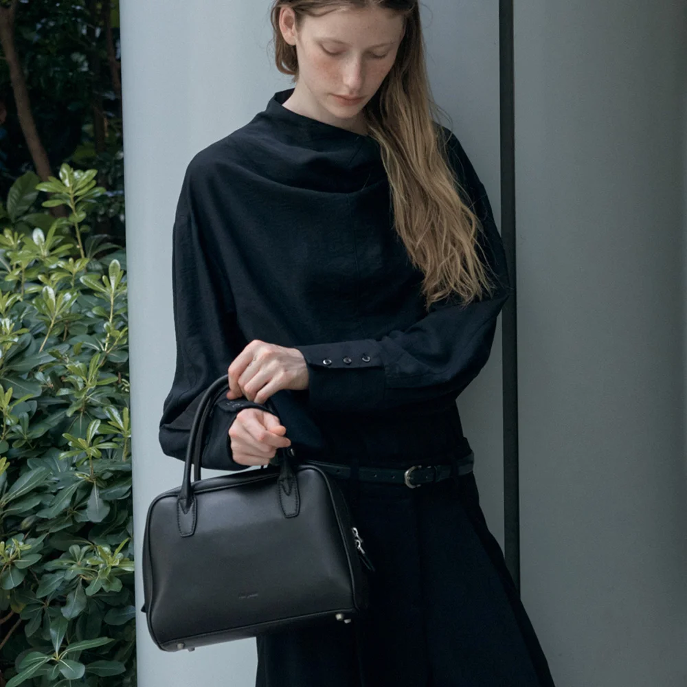 SIAC3089 Lambskin Arque Bag_Black