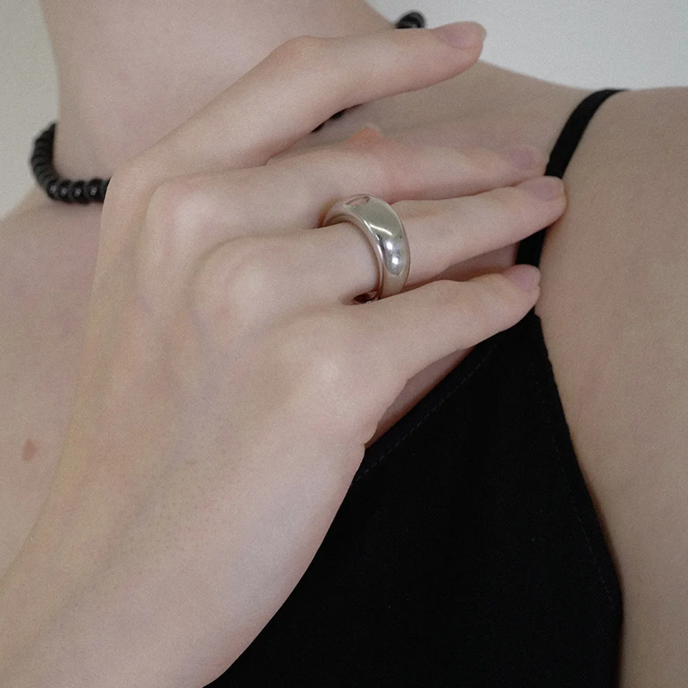 bold crescent ring