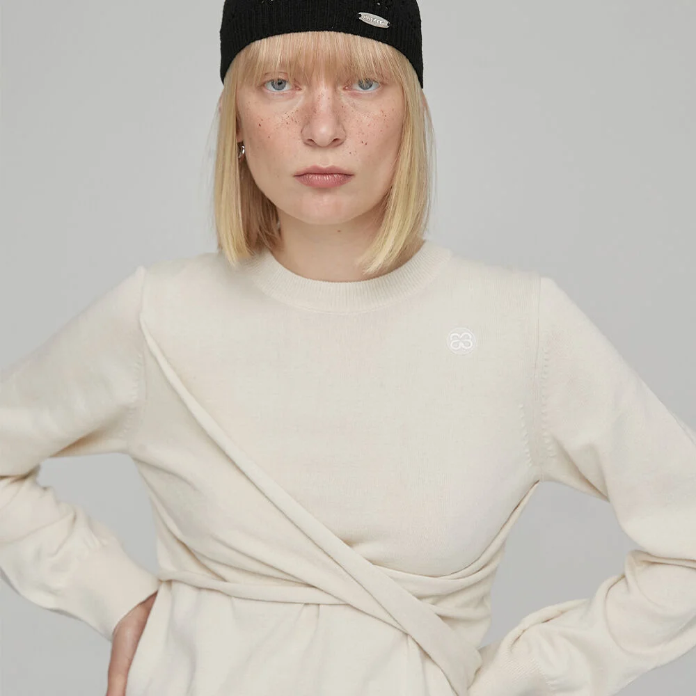 TWIST PULLOVER - IVORY