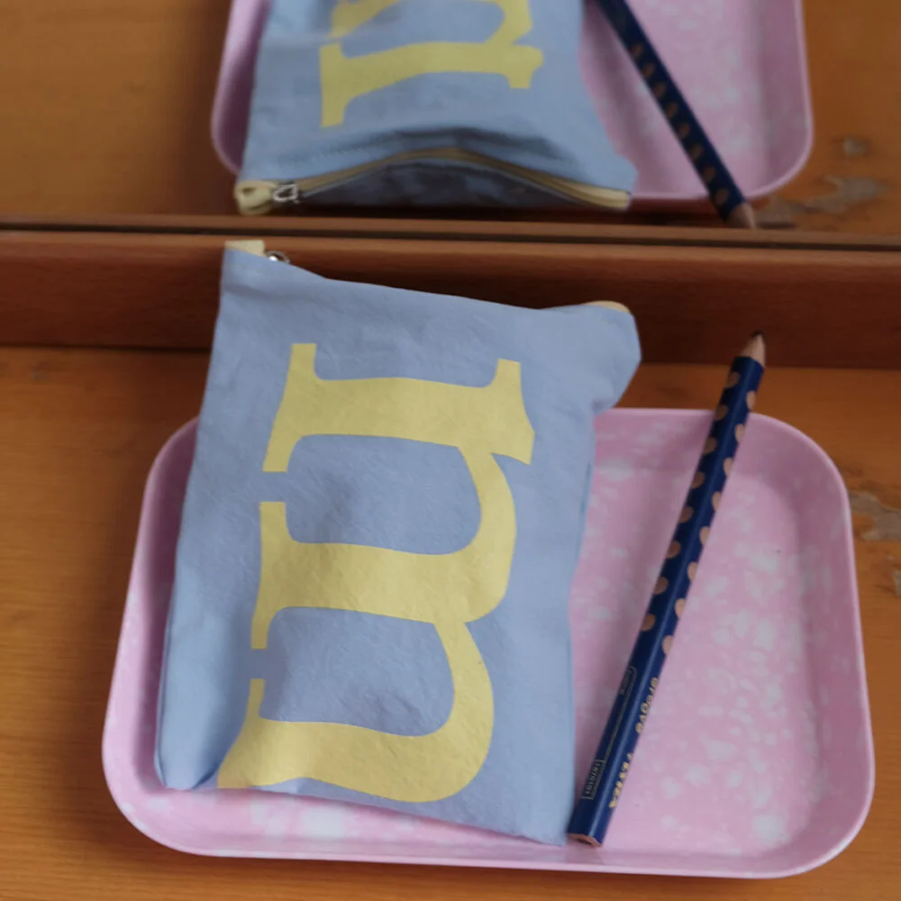 Color Pouch Lemon Skyblue