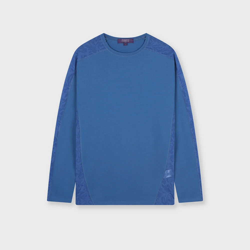MESH COMBI T-SHIRTS BLUE