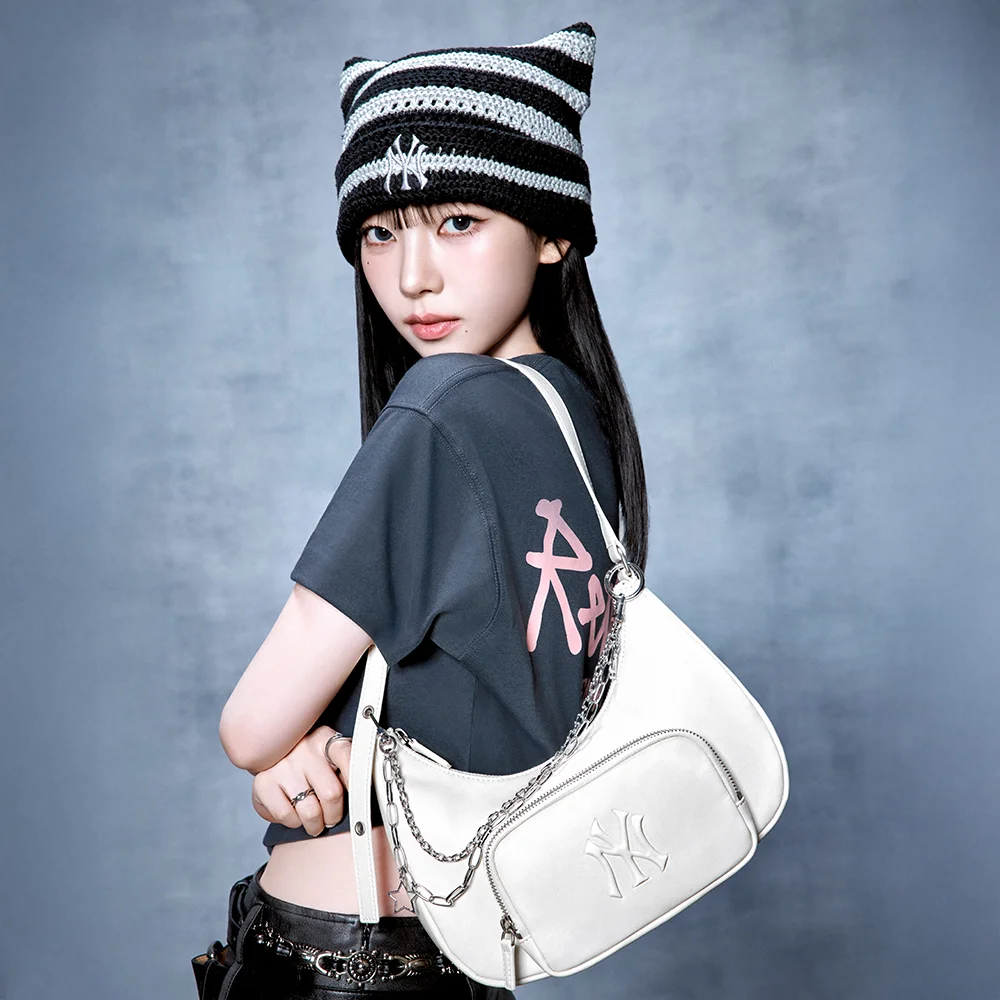 基本款 復古 標誌 Hobo Bag NY (Cream)
