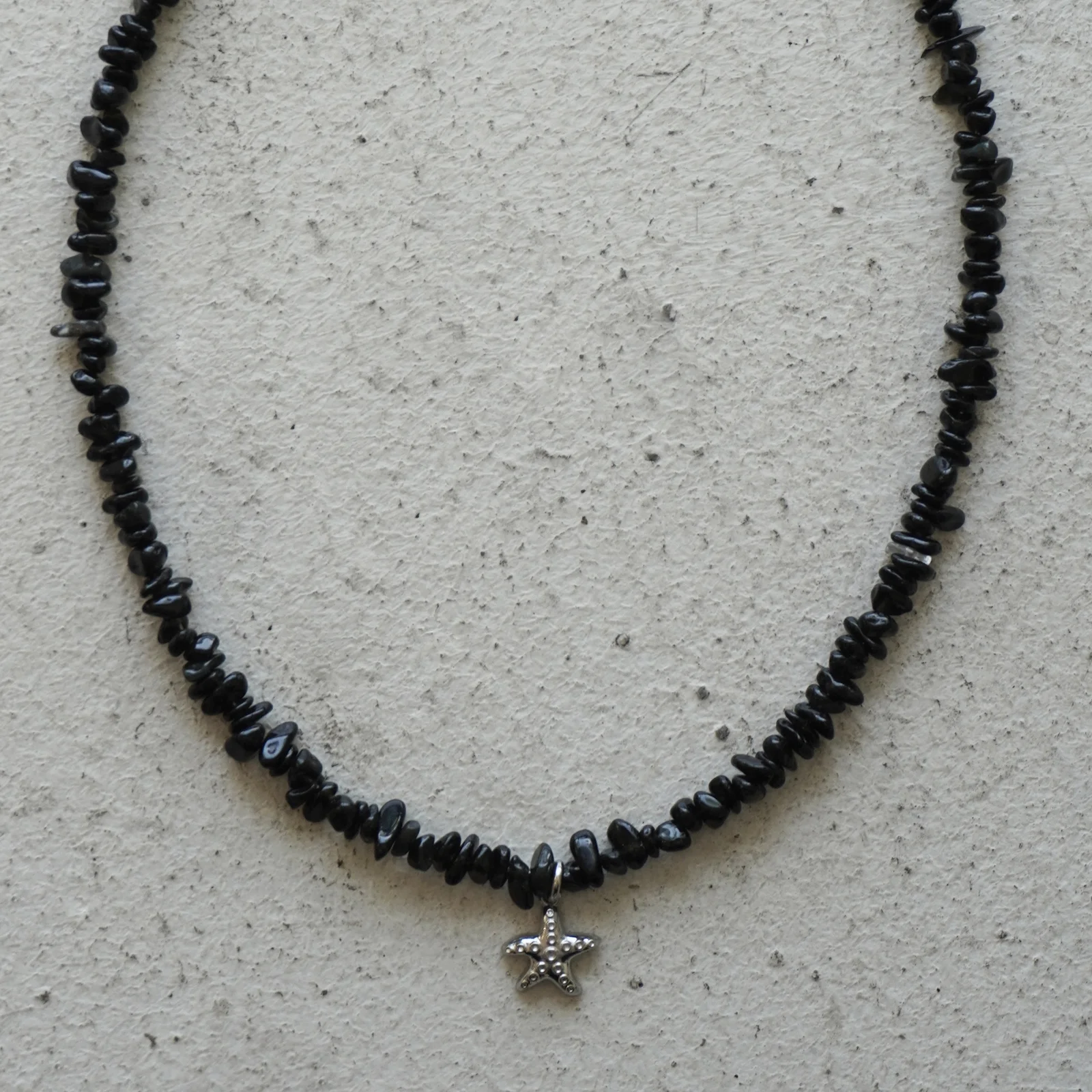 Gemstone starfish necklace