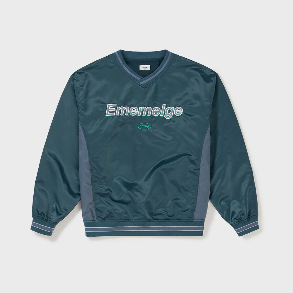 EM SATIN SPORTS PULLOVER (DEEP TURQUOISE)