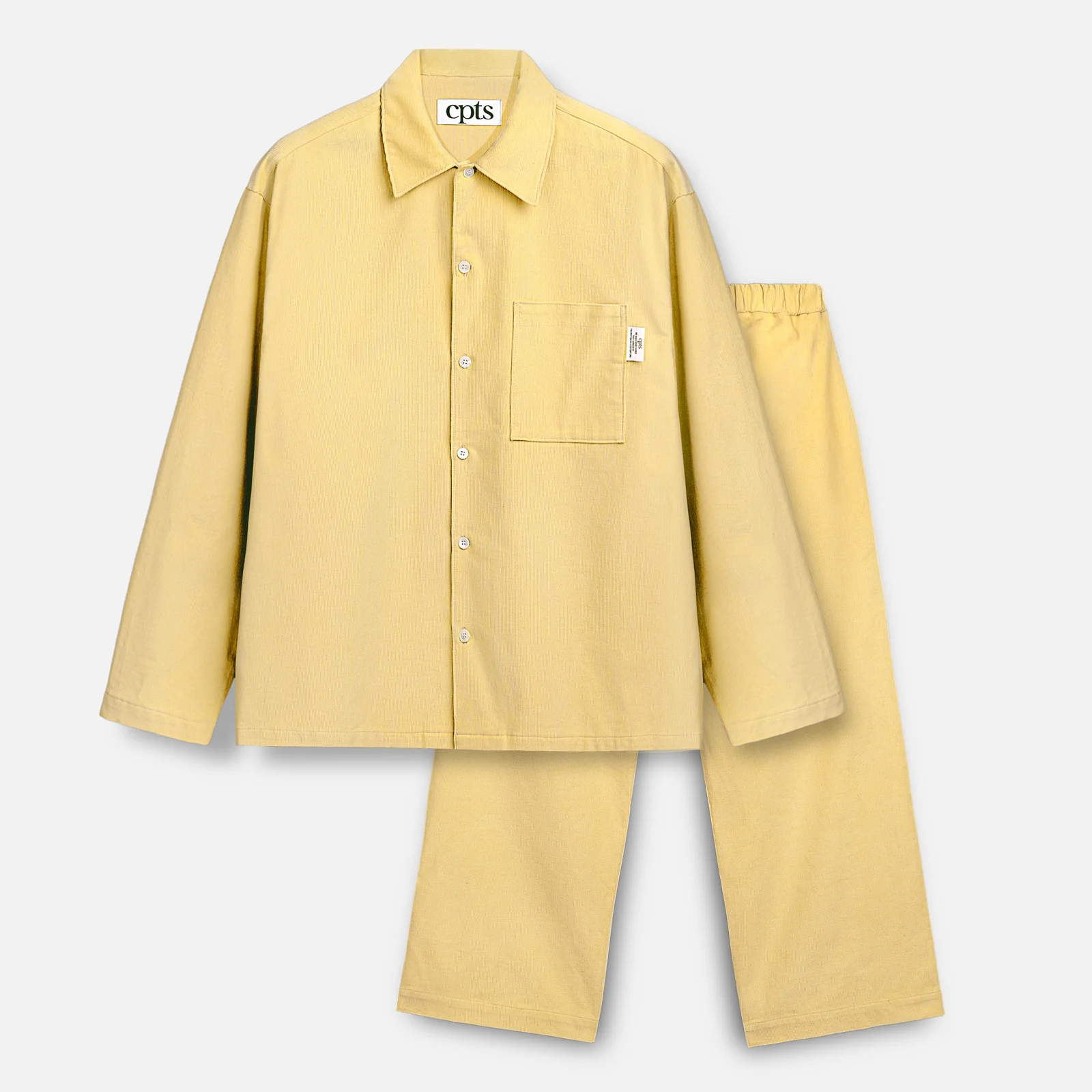 CORDUROY LONG SLEEVED SETS _YELLOW
