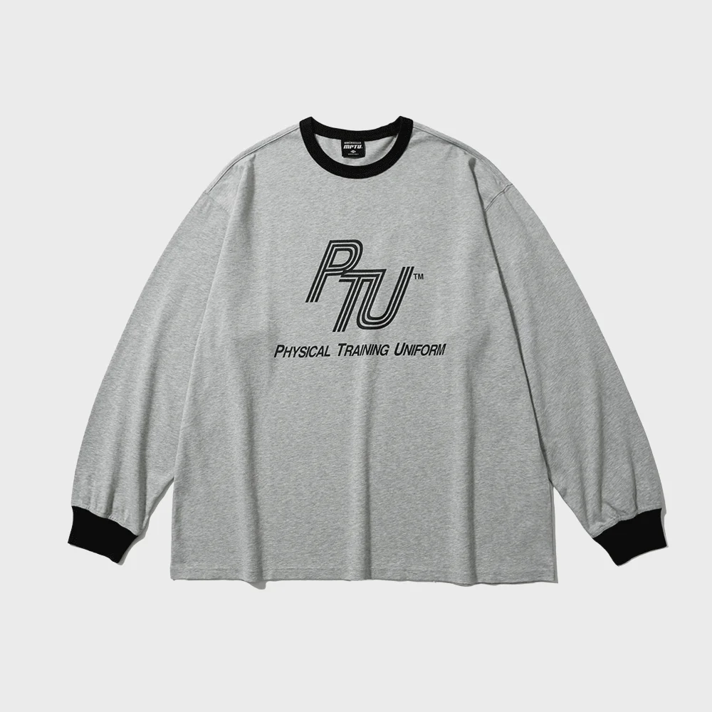 PTU RINGER L/S SHIRT / HEATHER GRAY