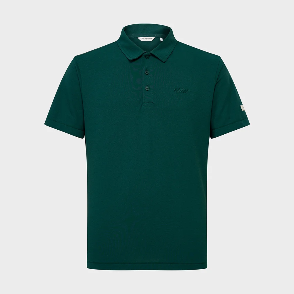 TECH LINEN (科技 亞麻) 男裝 短袖 Polo T恤_Dark Green_DMM26257G9