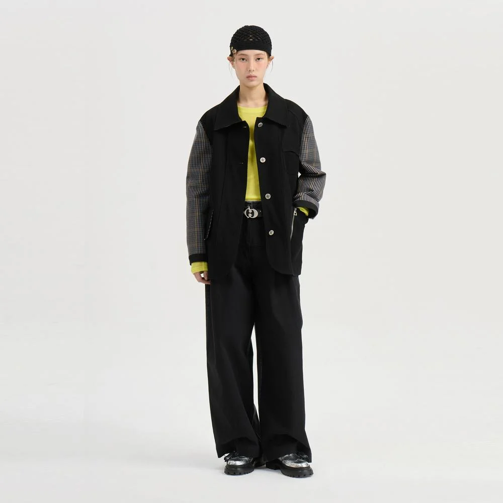 Check MIX Waist String Jumper (black) LFUAM25830BKX
