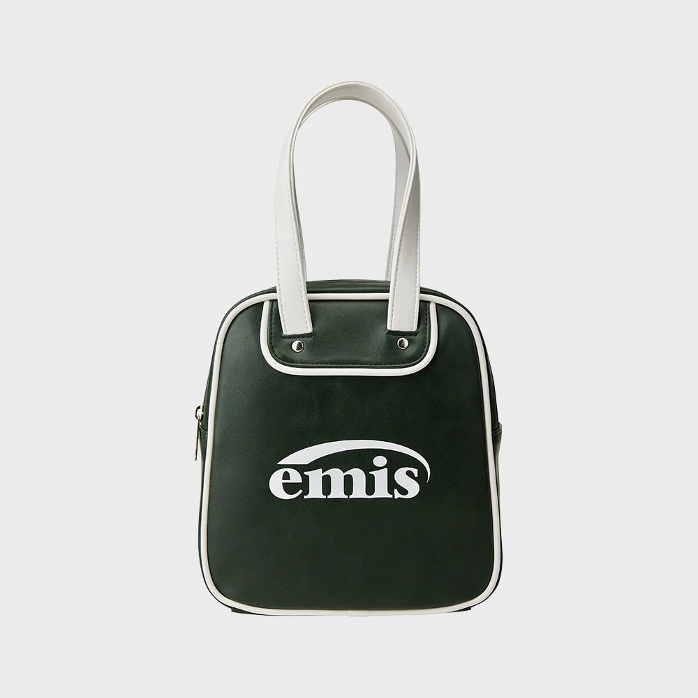 VINTAGE SQUARE BOWLING BAG-GREEN