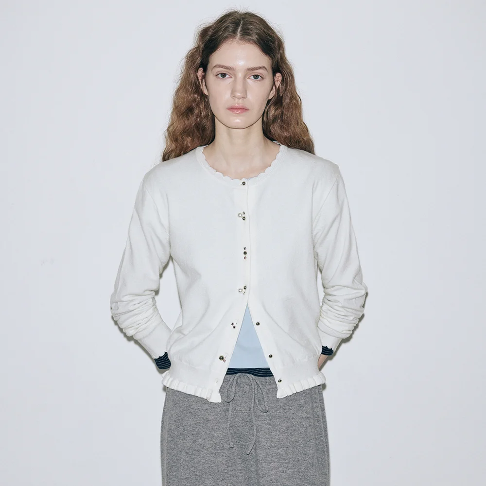 Silver Pebble Cardigan (Ivory)