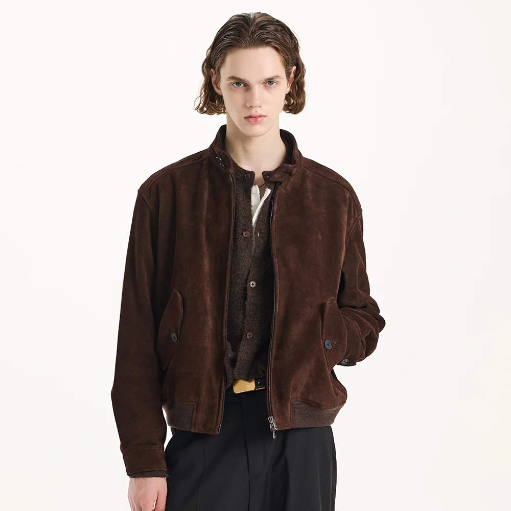 麂皮 Harrington 外套