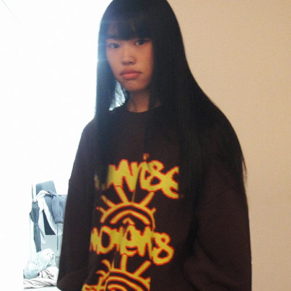 SUNRISE MOMENT SWEATSHIRTS_BROWN(IK2ESMM441A)