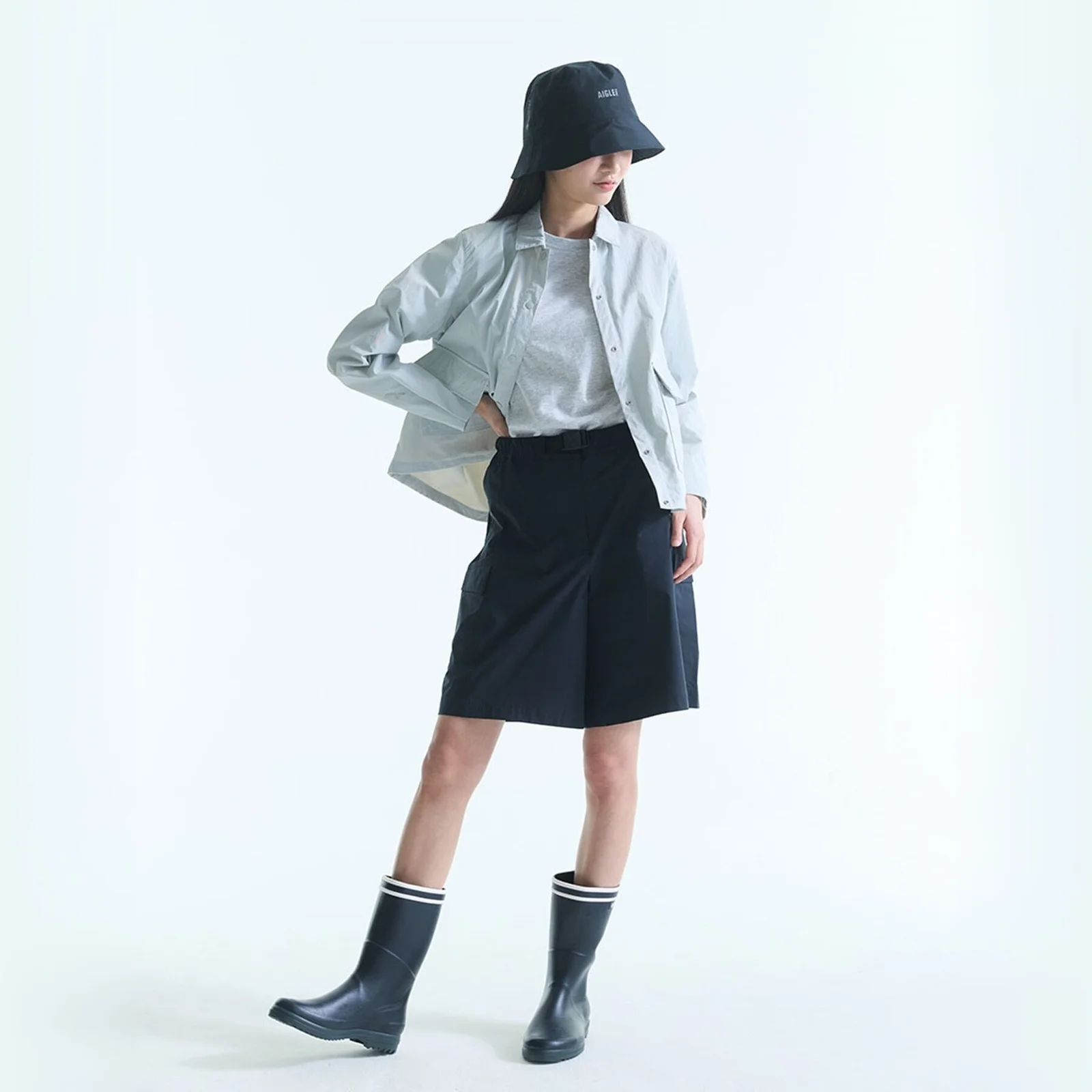 女裝 機能 百慕達 短褲 UVC DFT AIS26WBOT012NOI