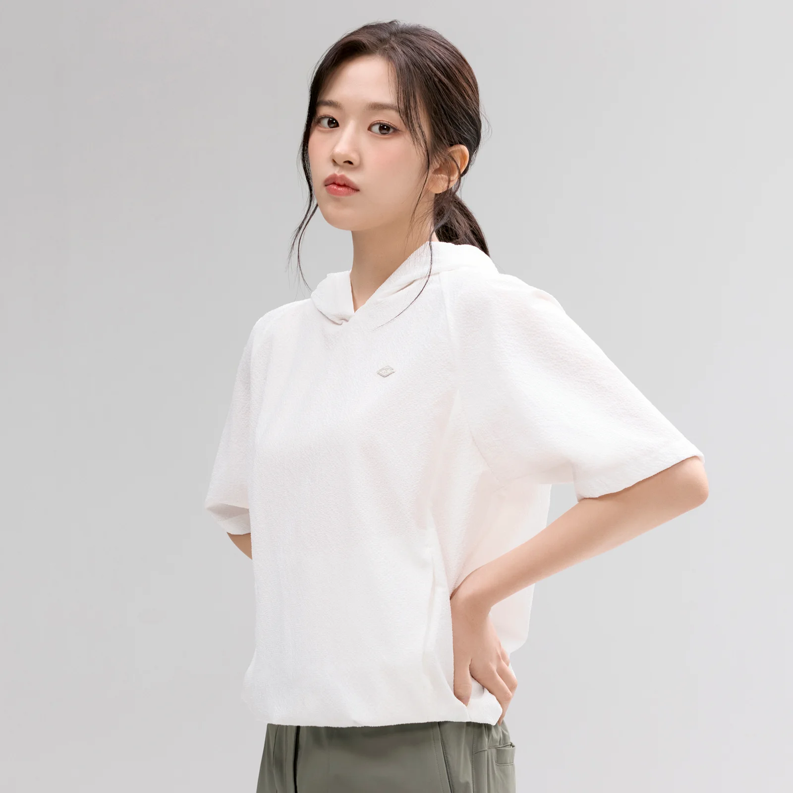 NEPA/Official Direct 7M46063 女裝 泡泡紗 短袖 連帽衫