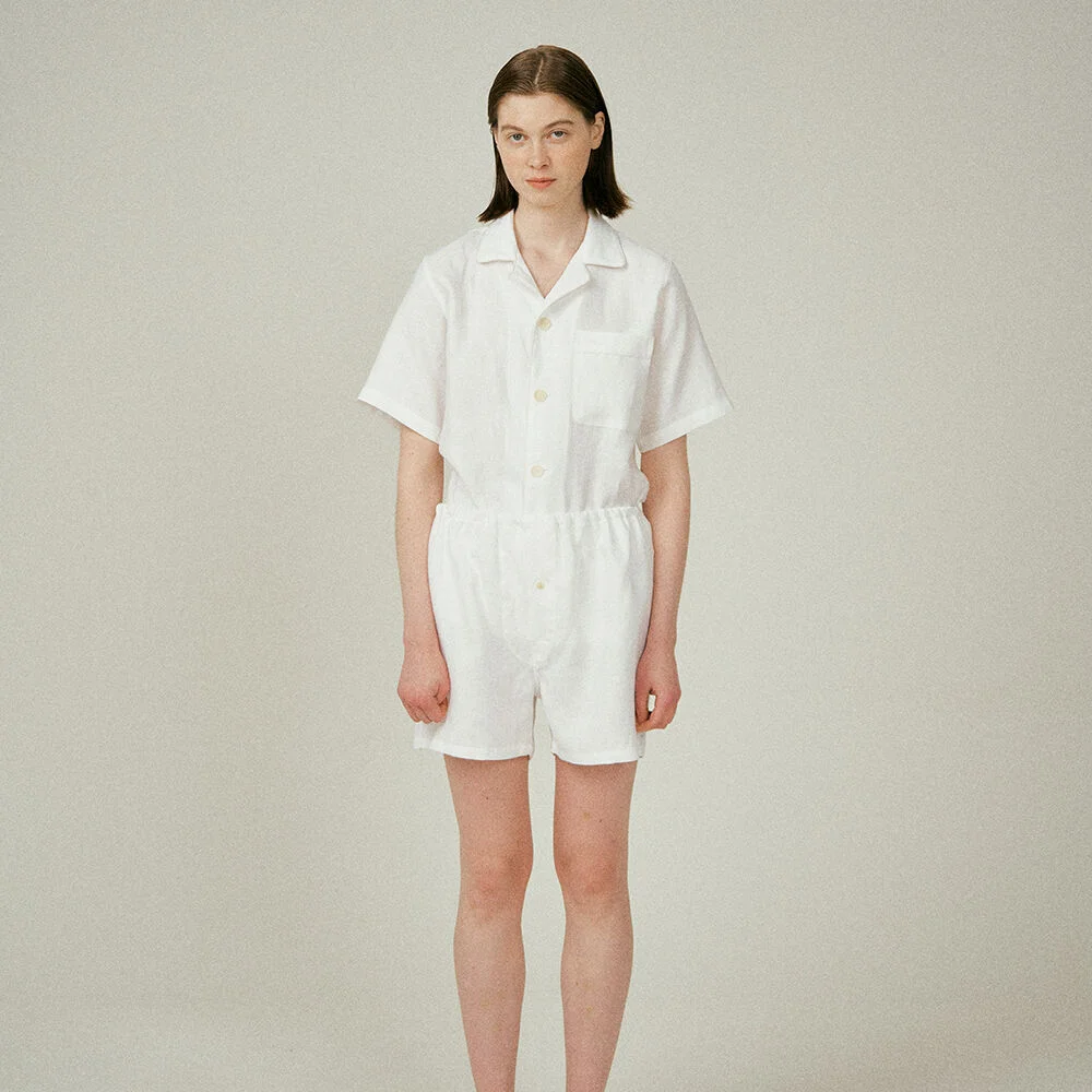 (w) Readymade Trunk Linen White