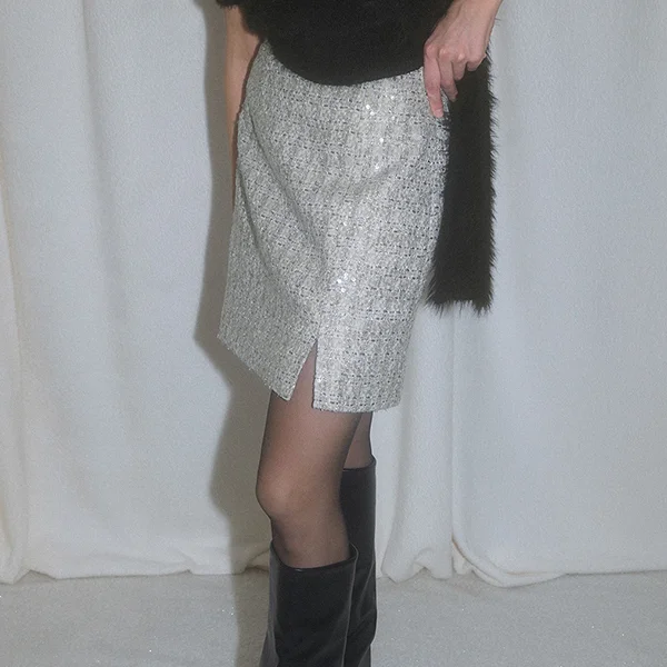SEQUIN MINI SKIRT(SK-4982)