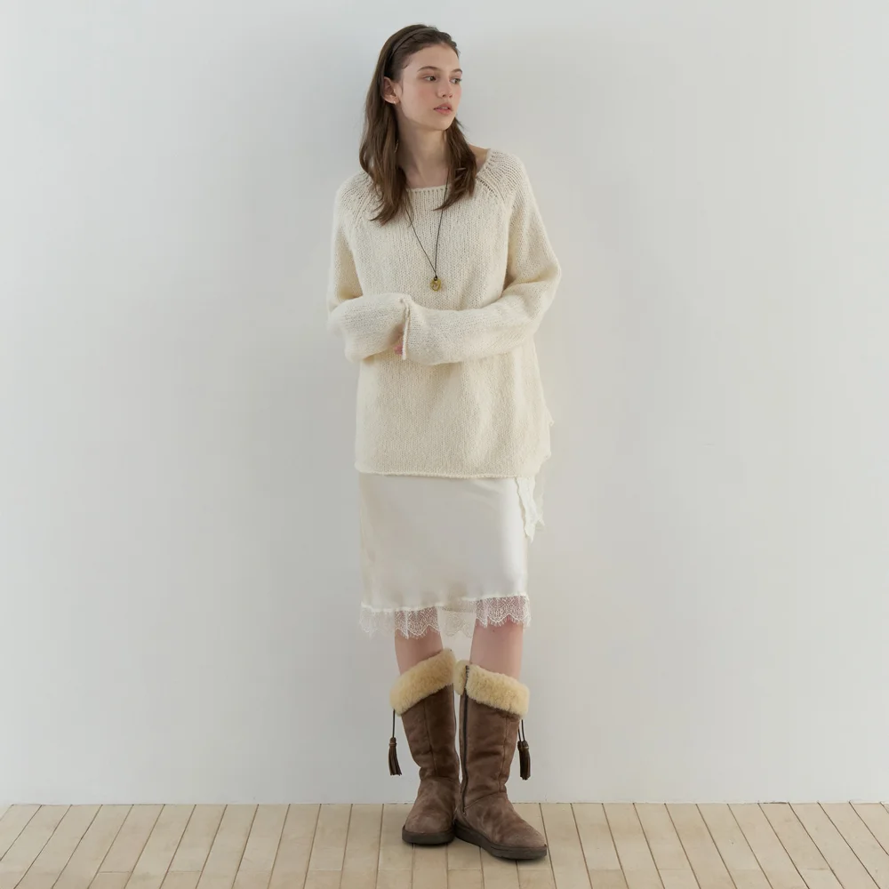 Bonheur raglan knit (ivory)