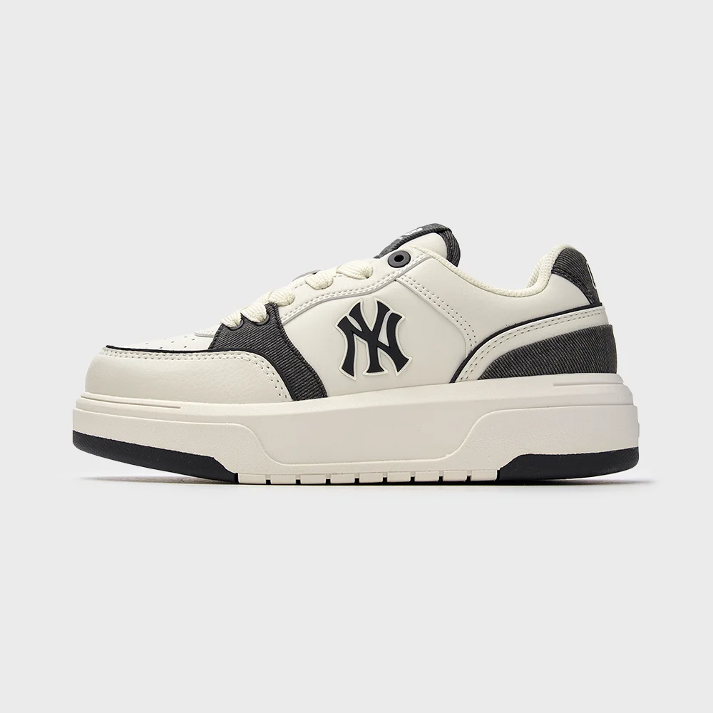 厚底內裡 牛仔 口袋 NY (Black)