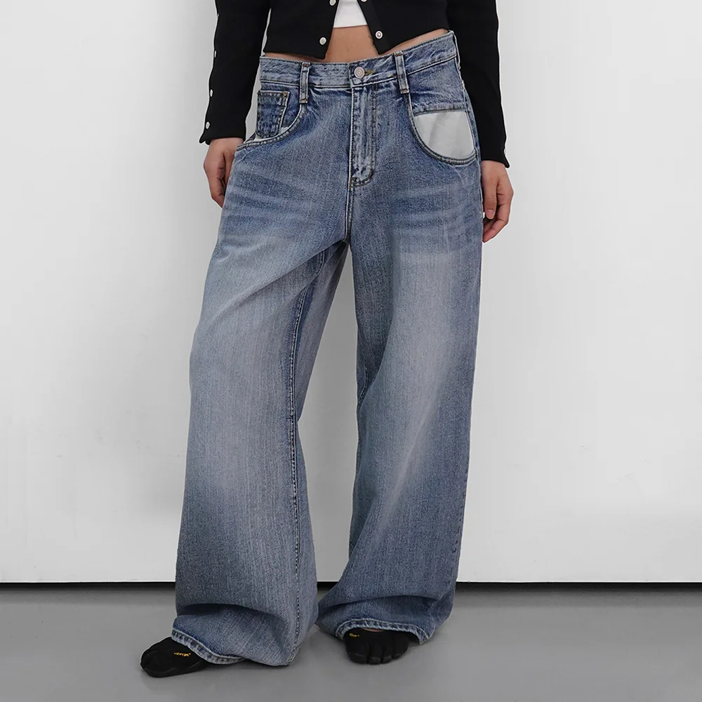 Wide Out pocket Denim Pants_Blue