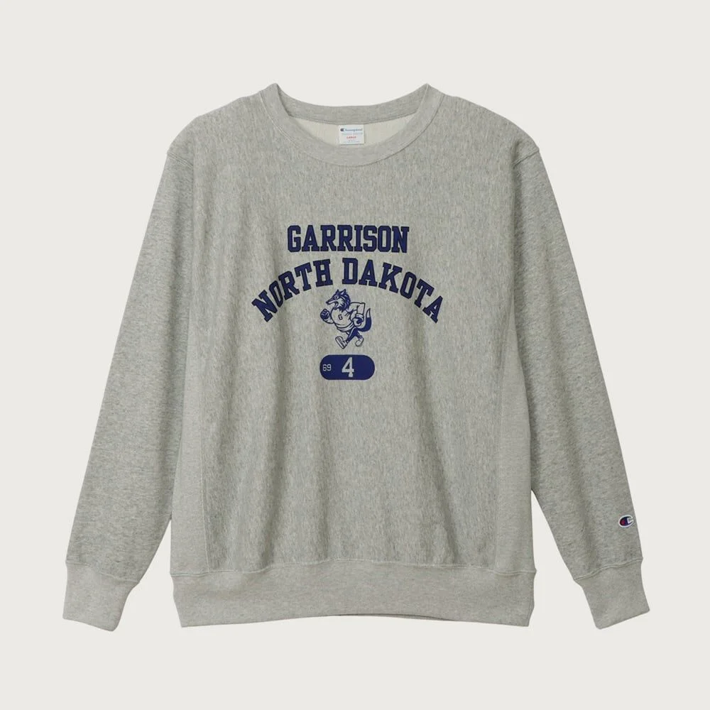 反織 寬鬆版型 圖案 衛衣 Oxford Grey