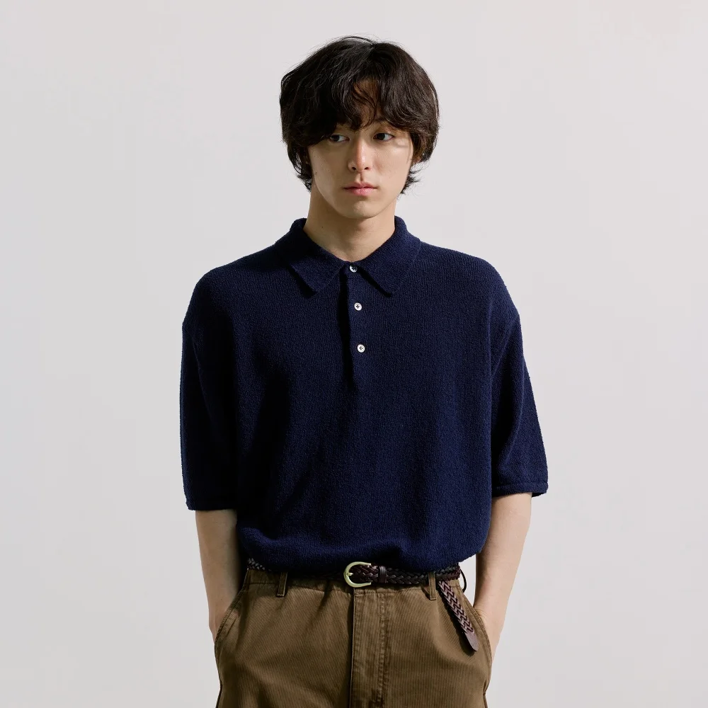 CLOUD BOUCLE COLLAR HALF KNIT