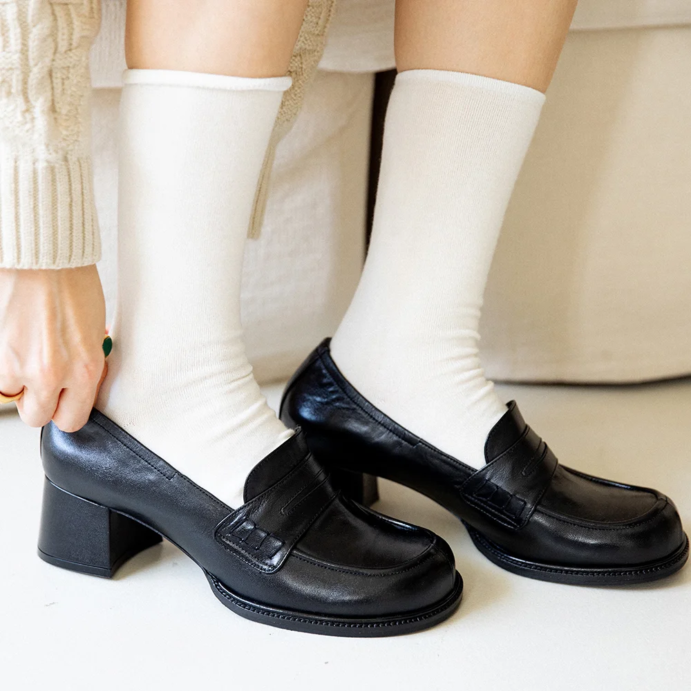 Marimondieu Juni 淺口高跟鞋 樂福鞋 5colors