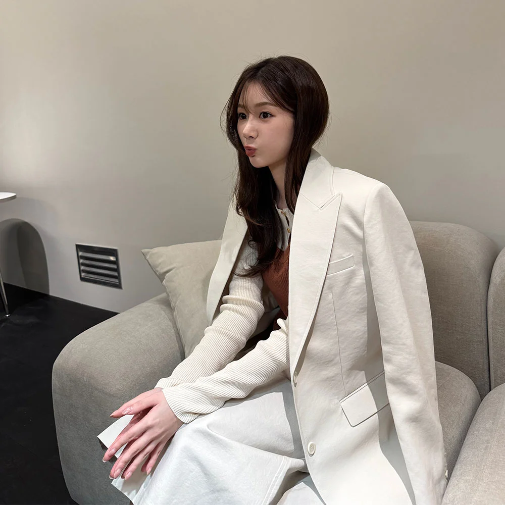 Two-Button Single Jacket(Cream)