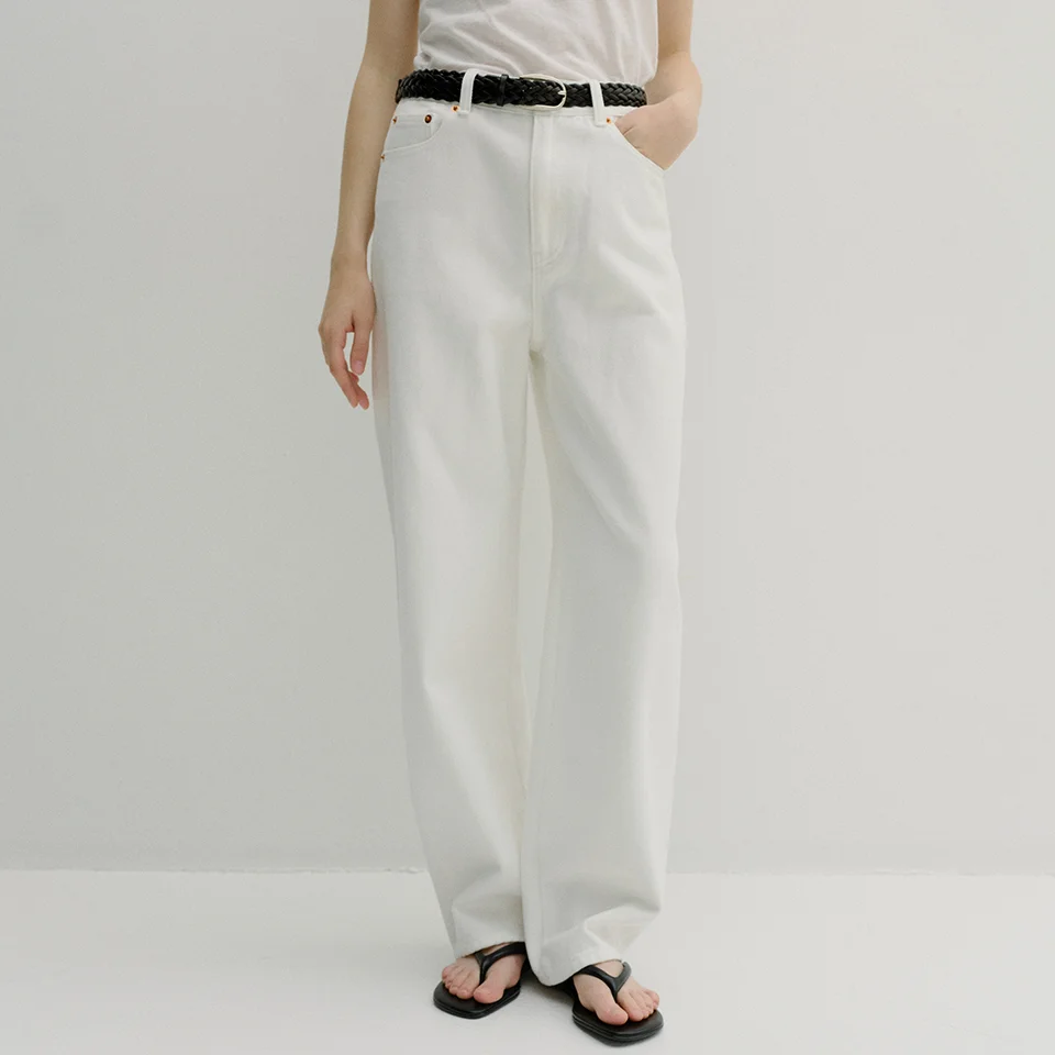 barrel jeans (off white)