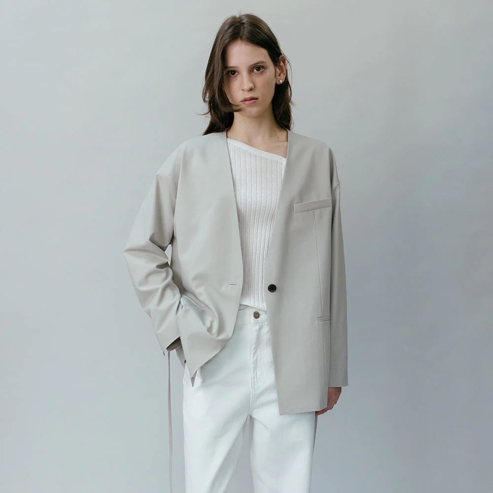 V-neck Strapped Single Jacket SW6SJ634-90
