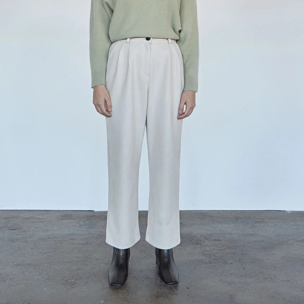 WARM WIDE PANTS_IVORY