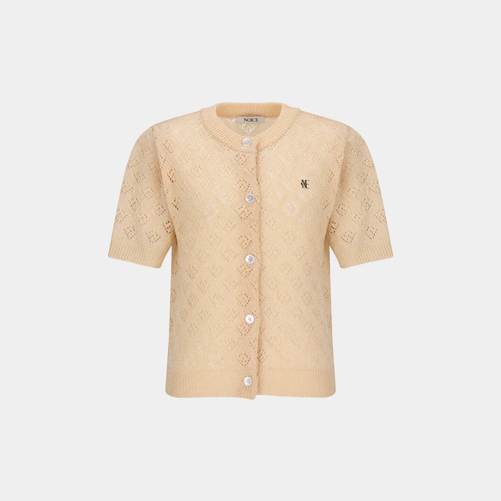 (W) SKASHI KNIT HALF CARDIGAN - IVORY