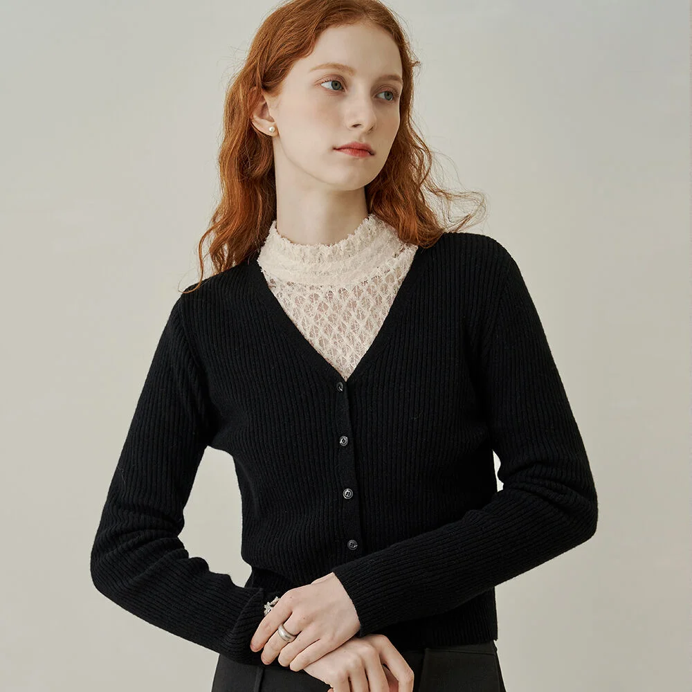 Coco mini golgi cardigan - black