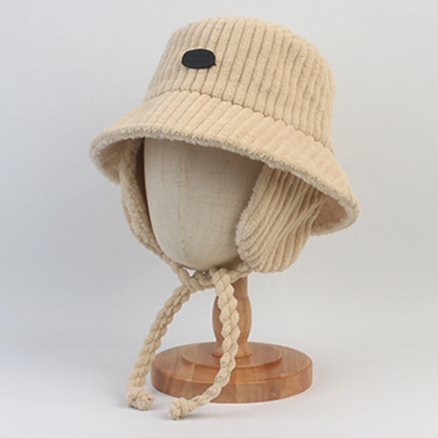 Bold Fleece Beige Earflap Bucket Hat 護耳帽