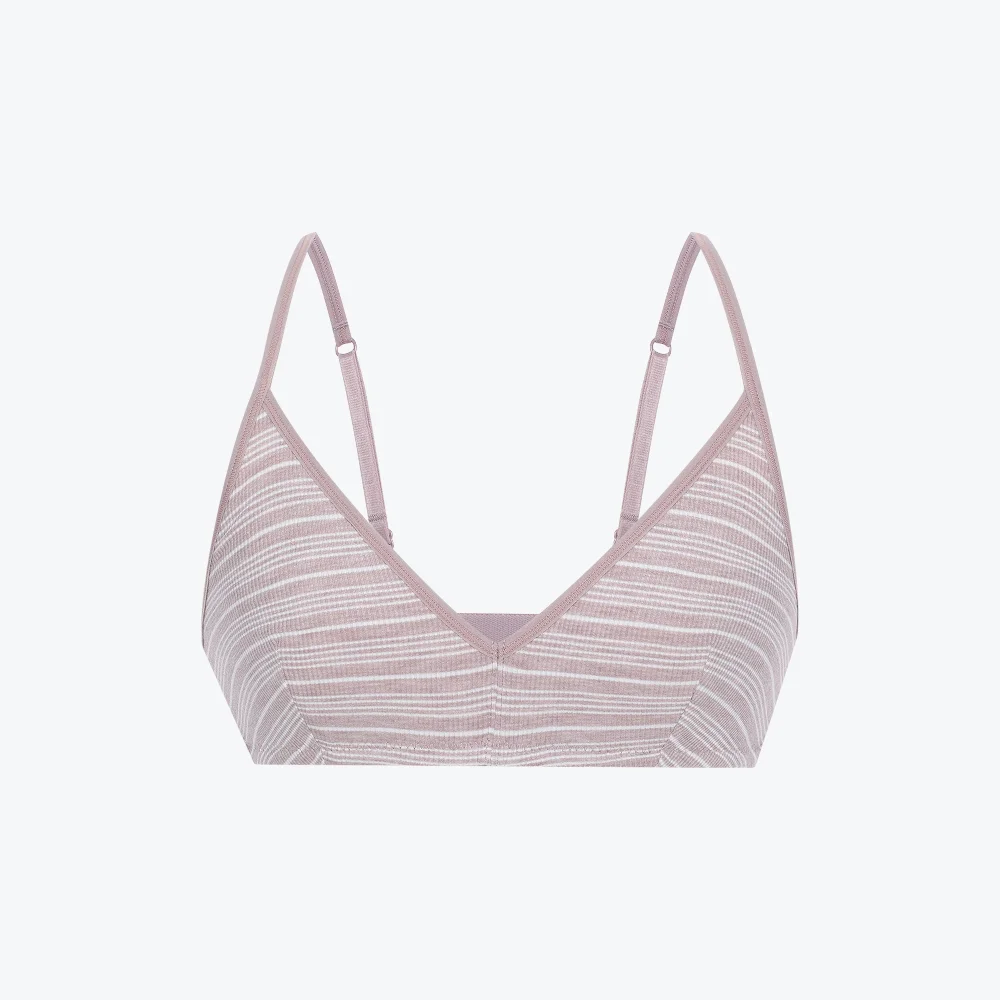 圖案 Eau Bralette_柔和紫