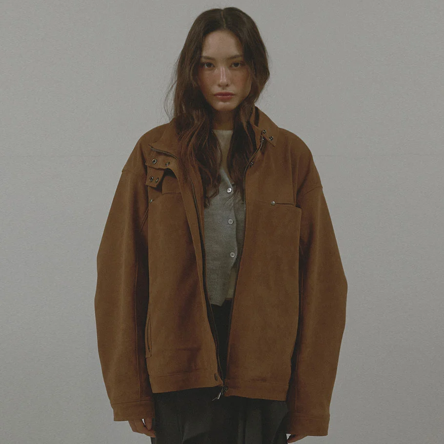 DUAL CONTRAST JACKET (BROWN)