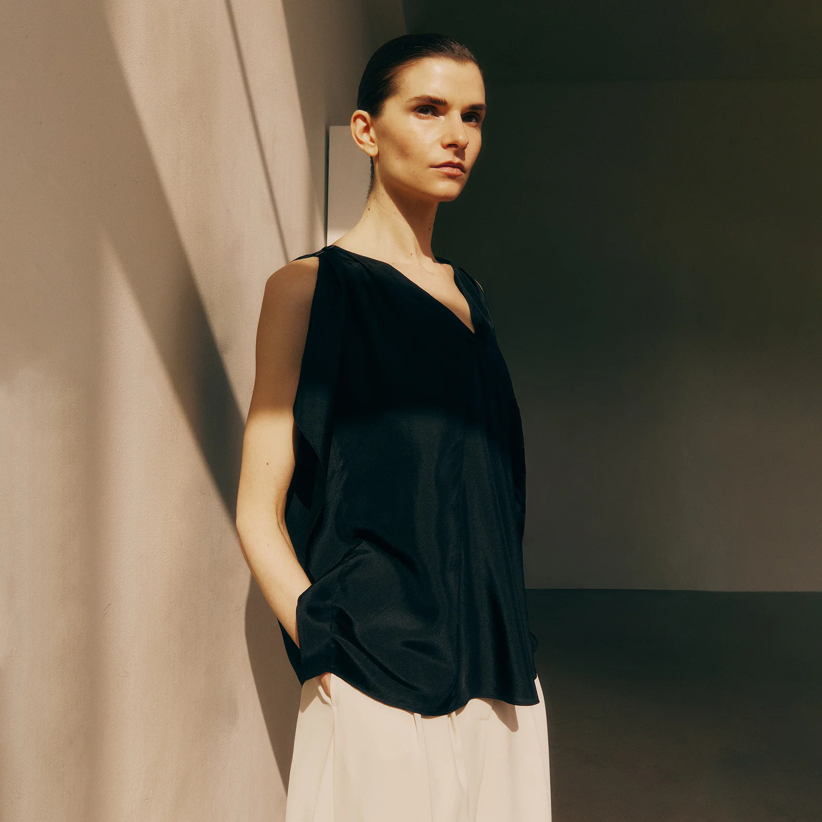 Arden Silk Blouse Black