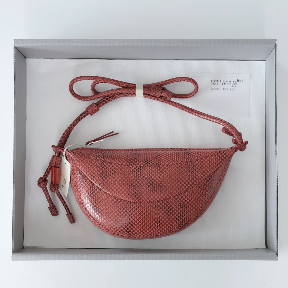 Small fling bag(Python red)
