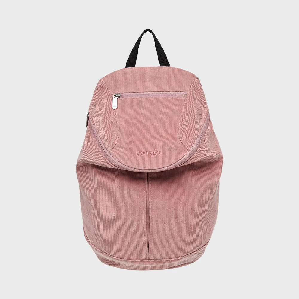 CORDUROY ZIP AROUND BACKPACK-PINK