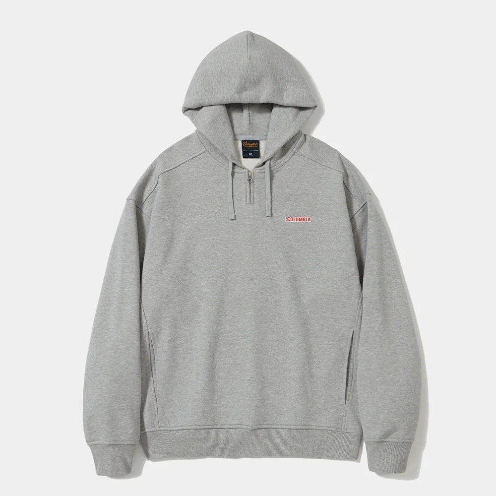 BROADWAY TINY HEAVY TERRY H/ZIP HOODIE_LIGHT GRAY