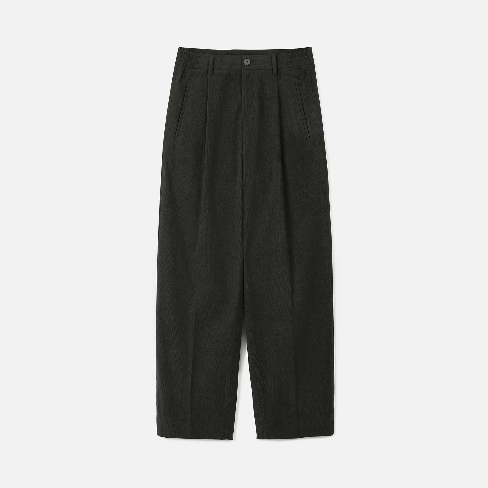 CORDUROY SEMI-WIDE PANTS CHARCOAL (247)